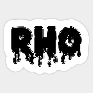 Drippy Rho Sticker